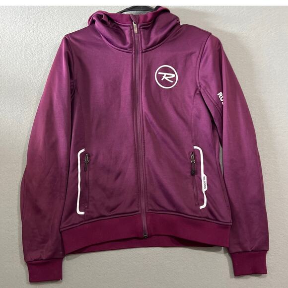 Rossignol Jacket Womens Small Purple Hooded Active Wear Sweater - Picture 1 of 9